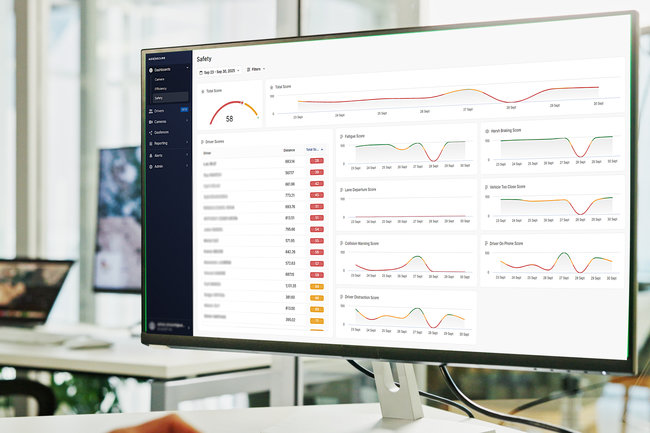 Safety Score permet de présenter aux conducteurs des indicateurs fiables et clairs<br>
              Crédit photo : Addsecure.