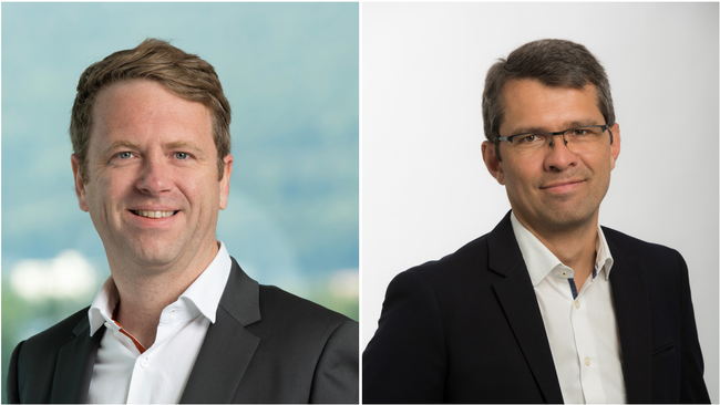 Florent Boizard assure la direction de Hardis Supply Chain et Stéphane Cotet prend la tête de Hardis Tech Services. <br>
          Crédit photo : Hardis Group.