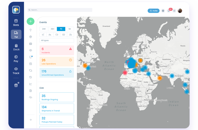 Le tracking maritime en  temps réel est désormais accessible nativement dans l’environnement Shiptify.<br>
          Crédit photo : Shiptify.