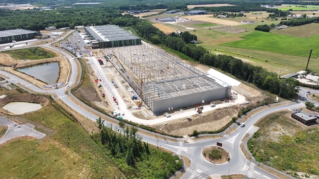 Vue aérienne du site de Boigny-sur-Bionne.<br>
©GROUPE DERET.