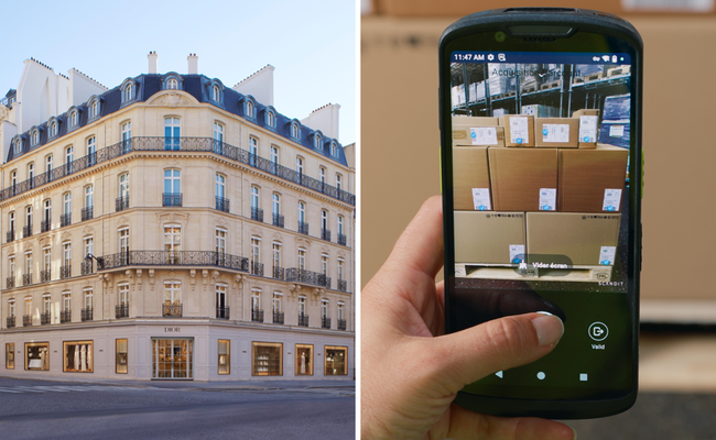 >Dior prévoit  d’étendre la solution à l’ensemble de ses centres de distribution équipés du WMS de Hardis. <br>
          Crédit photo : Dior / Scandit / Hardis