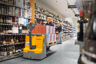 Un transpalette pensé pour le retail