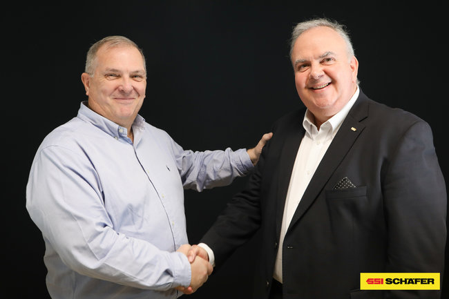 Laurent Gourdon et Philippe Dugougeat. <br>
                            © SSI Schaefer.