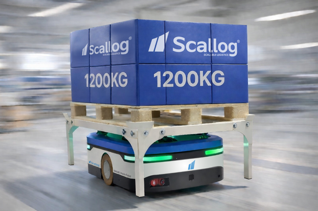 Chalhoub Group s&rsquo;appuie sur la solution robotique Goods to Person SCALLOG dans son entrep&ocirc;t &eacute;mirati.<br>
          Cr&eacute;dit photo : SCALLOG.