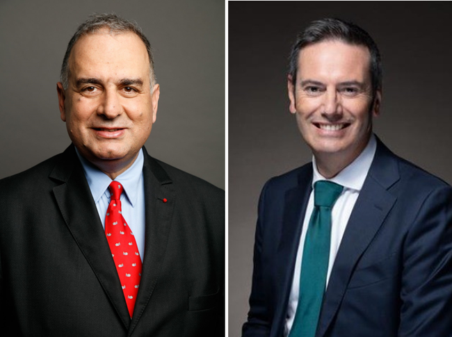 Marwan Lahoud et &Eacute;ric Versey.<br>
                            Cr�dit photo : Daher