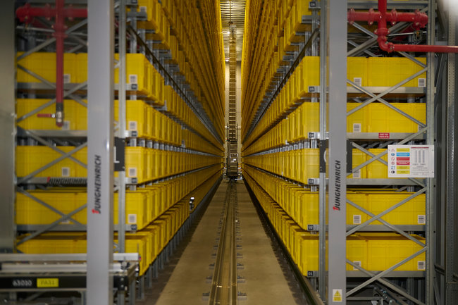 L'installation est en production depuis novembre 2025.<br>
                            Cr&eacute;dit photo : Jungheinrich.