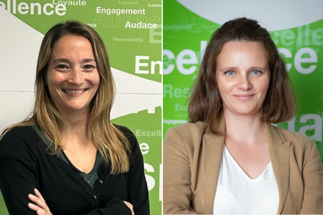 Lysiane Fromentin, Directrice des Ressources Humaines et No&eacute;mie Feldbauer, Directrice de la Transition &Eacute;nerg&eacute;tique du Groupe Heppner. <br>
          Cr&eacute;dit photo : Heppner.