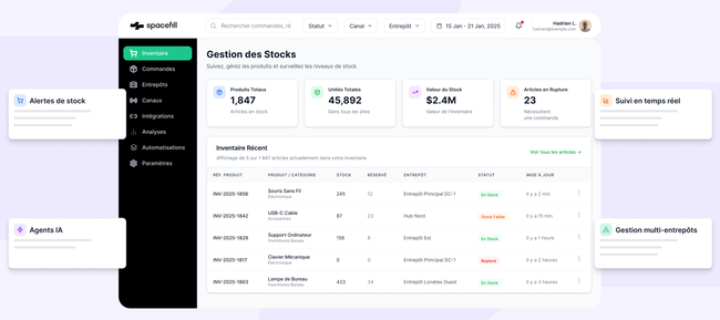 Spacefill annonce son OMS pour la logistique externalis�e
