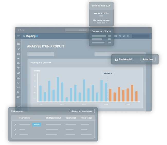 Avec Smart Procurement, lanc&eacute; le 31 mars, Shippingbo ajoute &agrave; sa plateforme un module d&eacute;di&eacute; au pilotage des r&eacute;approvisionnements fournisseurs.<br>
                              Cr&eacute;dit photo : Shippingbo<