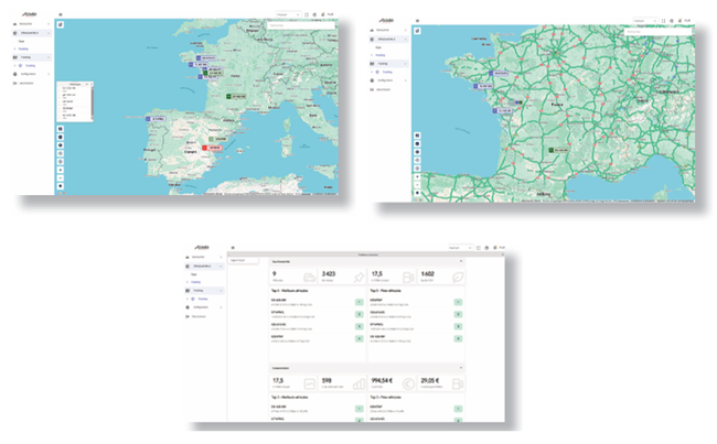 STRADA compl&egrave;te sa plateforme avec un module de gestion de flotte.<br>
   Cr&eacute;dit photo : STRADA