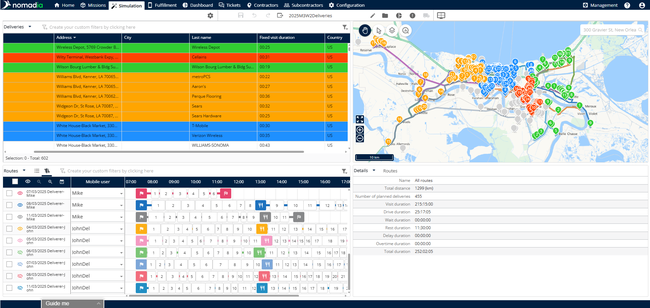 L&rsquo;enjeu porte sur l&rsquo;organisation des territoires de livraison avant m&ecirc;me l&rsquo;optimisation des tourn&eacute;es.<br>
                                Cr&eacute;dit photo : Nomadia.