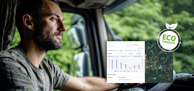 L&rsquo;&eacute;coconduite fait partie des rares leviers capables d&rsquo;agir simultan&eacute;ment sur plusieurs postes de co&ucirc;ts : carburant, maintenance, sinistralit&eacute; et &eacute;missions de CO₂.<br>
              Cr&eacute;dit photo : AddSecure.