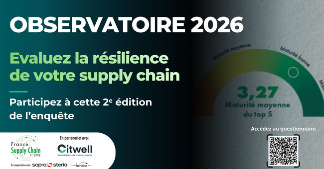 Cette enqu&ecirc;te avait d&eacute;j&agrave; donn&eacute; lieu &agrave; une premi&egrave;re &eacute;dition en 2025, permettant d'&eacute;tablir un premier niveau de r&eacute;f&eacute;rence sur la maturit&eacute; des entreprises en mati&egrave;re de r&eacute;silience supply chain.<br>
            Cr&eacute;dit photo : Citwell.