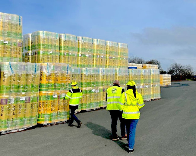 Initi&eacute; en 2023, le projet s'inscrit dans une d&eacute;marche de standardisation et d'am&eacute;lioration de la performance logistique.<br>
Cr�dit photo : Isover / Infflux.