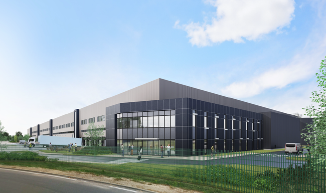La livraison du b&acirc;timent est pr&eacute;vue au 4ᵉ trimestre 2027, avec une mise en exploitation au second semestre 2028, apr&egrave;s obtention des autorisations r&eacute;glementaires.<br>
                              Cr&eacute;dit photo : DHL.