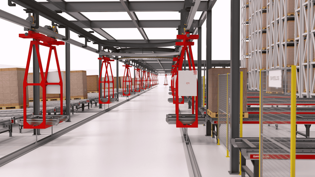 Baptis&eacute;e FastMove, la solution vise les entrep&ocirc;ts &agrave; forte activit&eacute; et repose sur une architecture modulaire permettant d&rsquo;adapter progressivement les capacit&eacute;s. <br>
Cr&eacute;dit : Swisslog.