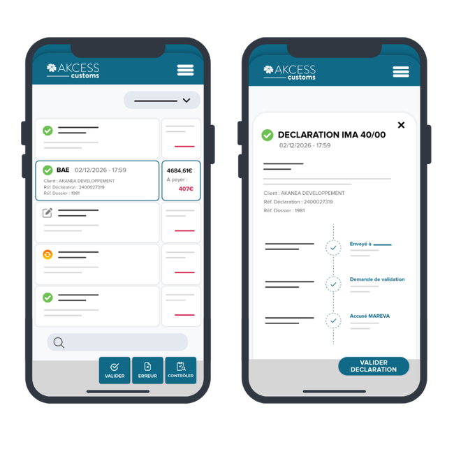 AKANEA structure cette &eacute;volution autour de trois usages compl&eacute;mentaires : assister le d&eacute;clarant lors du choix de la nomenclature, donner acc&egrave;s aux op&eacute;rations douani&egrave;res en mobilit&eacute; et faciliter l&rsquo;analyse des donn&eacute;es.<br>
                                Cr&eacute;dit photo : AKANEA