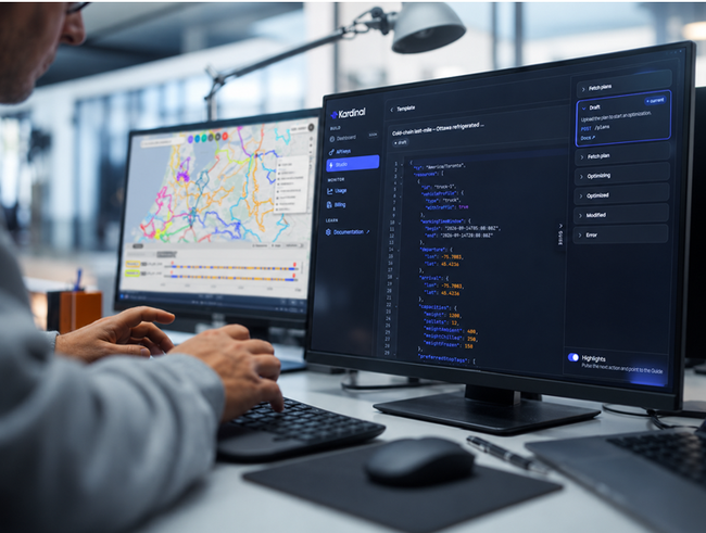 Kardinal propose d&eacute;sormais son moteur d&rsquo;optimisation de tourn&eacute;es sous la forme d&rsquo;une API accessible en self-service.<br>
Cr�dit photo : Kardinal.