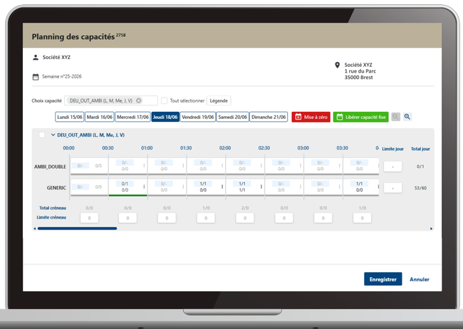La solution vise &agrave; synchroniser les rendez-vous transporteurs avec les ressources disponibles et le niveau d&rsquo;activit&eacute; r&eacute;el des sites logistiques.<br>
Cr�dit photo : ACSEP.