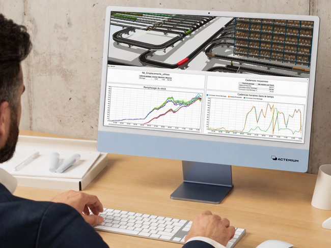 L&rsquo;&eacute;tude a &eacute;t&eacute; men&eacute;e &agrave; partir d&rsquo;un historique r&eacute;el de commandes. Le mod&egrave;le FlexSim reproduisait les op&eacute;rations depuis la r&eacute;ception des meubles en sortie de production jusqu&rsquo;au stockage, au tri et &agrave; l&rsquo;exp&eacute;dition.<br>
                              Cr&eacute;dit photo : Actemium