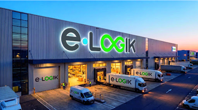 Sp&eacute;cialiste de la logistique e-commerce, e-LOGIK f&eacute;d&egrave;re plus de 30 entrep&ocirc;ts en France et en Suisse.<br>
                              Cr&eacute;dit : e-LOGIK.