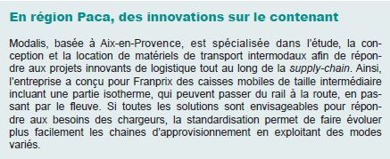 En région Paca, des innovations sur le contenant