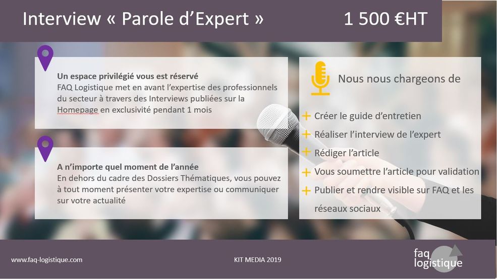 Paroles d'Expert FAQ Logistique