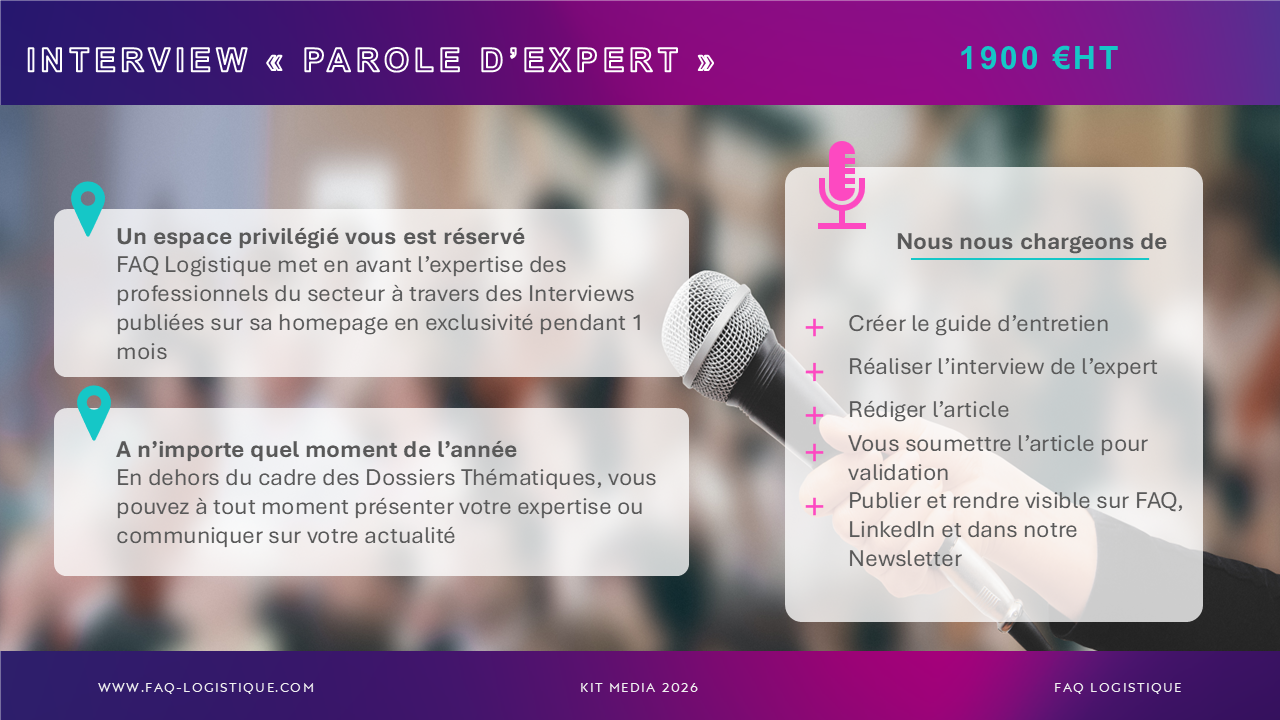 Paroles d'Expert FAQ Logistique