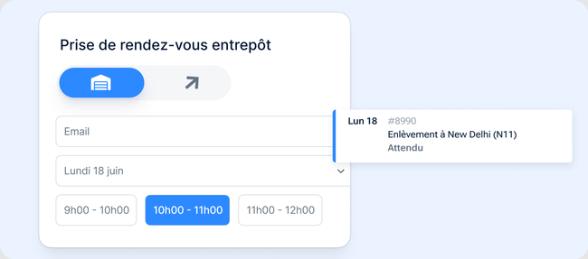 Avec ShiptiDock, les entrep&ocirc;ts et leurs partenaires planifient leurs rendez-vous et coordonnent les arriv&eacute;es aux quais.
