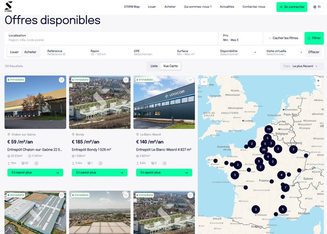 D&eacute;velopp&eacute;e par des experts du secteur, STORM combine technologie, IA et data pour apporter plus de r&eacute;activit&eacute;, de clart&eacute; et d&rsquo;objectivit&eacute; dans l&rsquo;immobilier logistique.