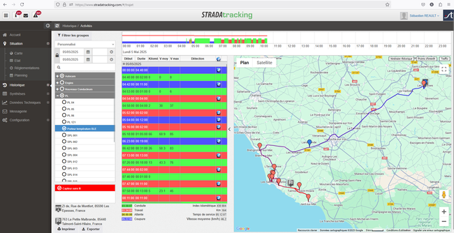 STRADA Tracking : Visualisez votre flotte de véhicule poids-lourds ou véhicules légers grace à l’informatique embarquée