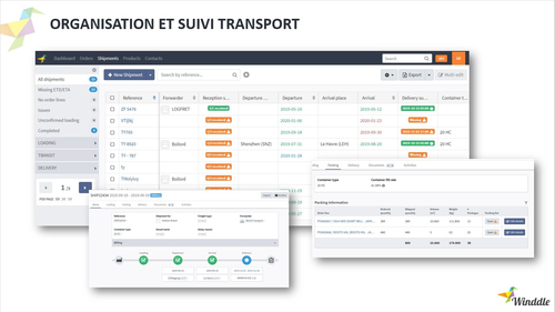 Winddle : organisation et suivi du transport